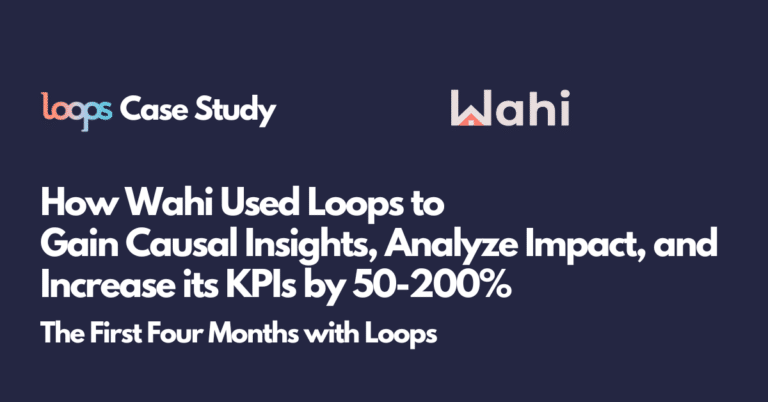 Wahi used Loops to increase KPIs 50-200%